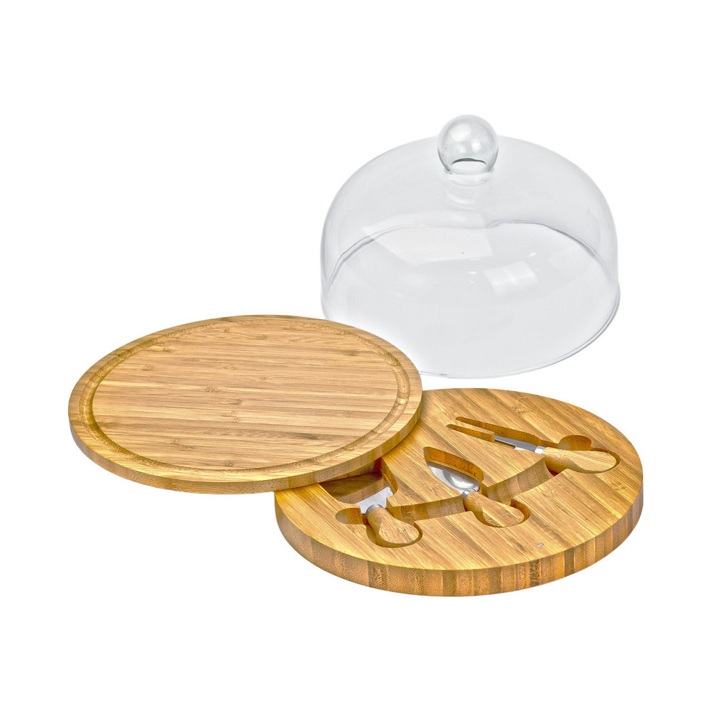Набор для нарезки сыра Ø 25 со стеклянной крышкой  HP1230 Киев - изображение 5