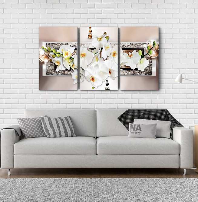 Модульна картина Абстракція Квіти Аrt-220_3А Київ - фото 2