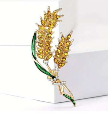 Брошь в украинском стиле Колосья Киев - изображение 2