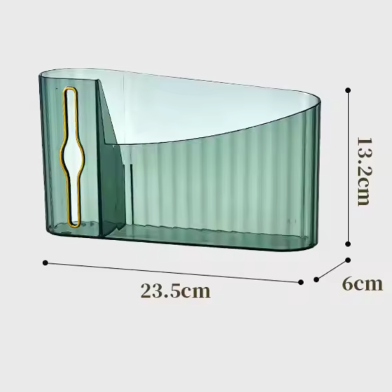 Настінний диспенсер для сміттєвих пакетів, зручний органайзер-тримач для пакетів, зелений Кам'янець-Подільський