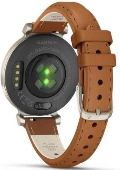 Часы: Garmin Lily 2 Classic Gream Gold With Tan Leather Band. Київ - фото 4