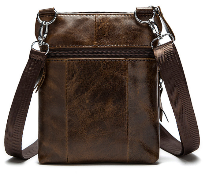 Сумка чоловіча шкіряна Коричнева (Vintage) Київ - фото 6