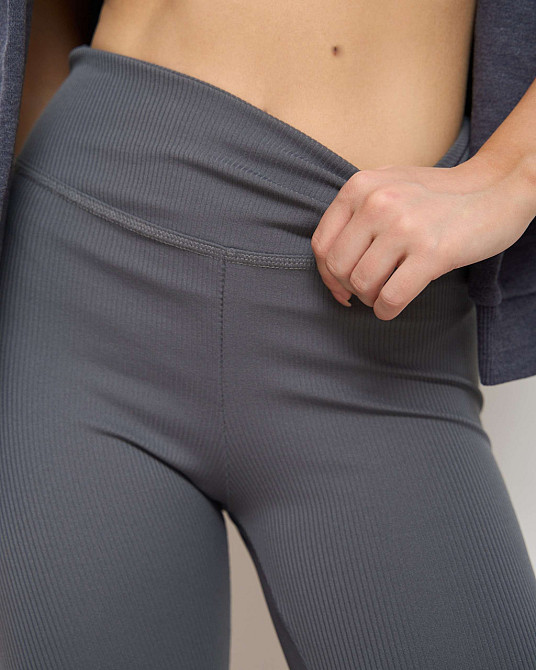 Велосипедки женские в рубчик Nicoletta 10075 XXL, Графит Киев - изображение 3