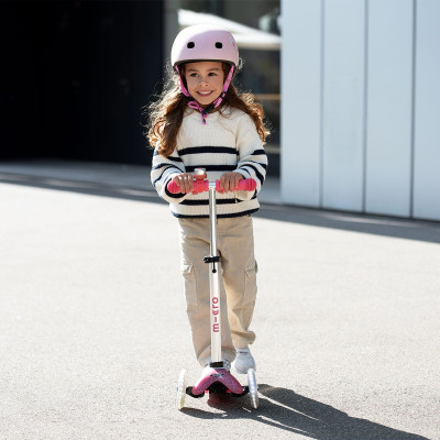 Самокат Micro Mini Deluxe Fairy Glitter LED Рожевий (MMD208) Вінниця - фото 10