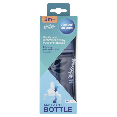 Бутылочка для кормления Canpol babies Easystart GOLD 240 мл антикол. с широк., голубая (35/240_blu) Винница - изображение 4