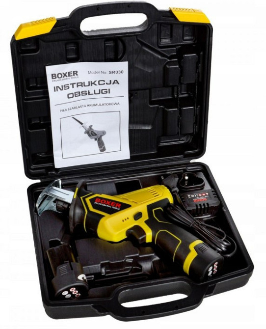 SR-030 Акумуляторна Сабельна Пила 18В, 0–2200 об/хв, 2 АКБ, SDS, для дерева та металу, комплект Одеса - фото 7