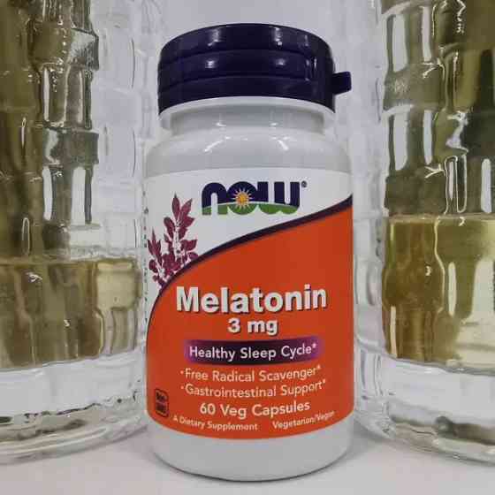 Мелатонін NOW Foods Melatonin 3 мг 60 капсул Луцьк