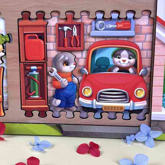 Деревянный пазл-вкладыш 