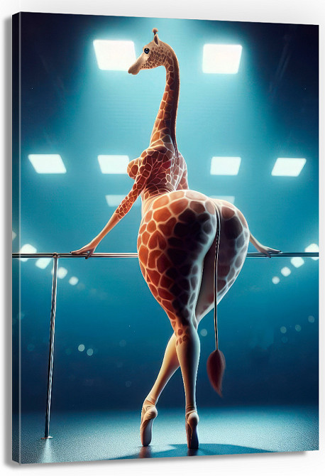 Картина Холсті в спортзал  Жирафа  KLM_17 50x70 см Киев - изображение 1