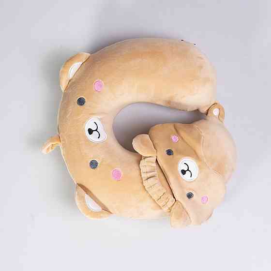 Yiwu Дорожній набір 2 в 1 Bear подушка для шиї та маска для сну HP-56-9BR Коломия