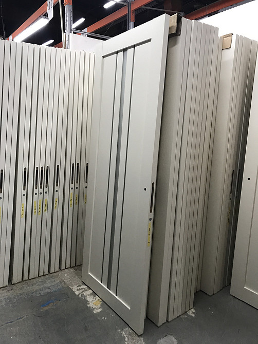 Двери экошпон, Полотно, серия TETRA  , Модель Т-03 (сатин) Цвет: Крем мат. (НОВИНКА) Крем мат. Сатин Киев - изображение 2