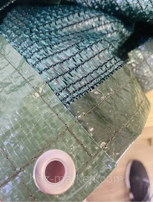 Сітка з люверсами (кільцями) від сонця. Затінювальна сітка 2 х 3 м 65% Харків - фото 3