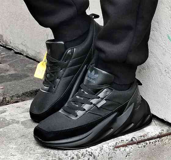 Кроссовки Adidas $harks Мужские Адидас Черные Акулы Замшевые (размеры: 41,42,43,44,45) Днепр