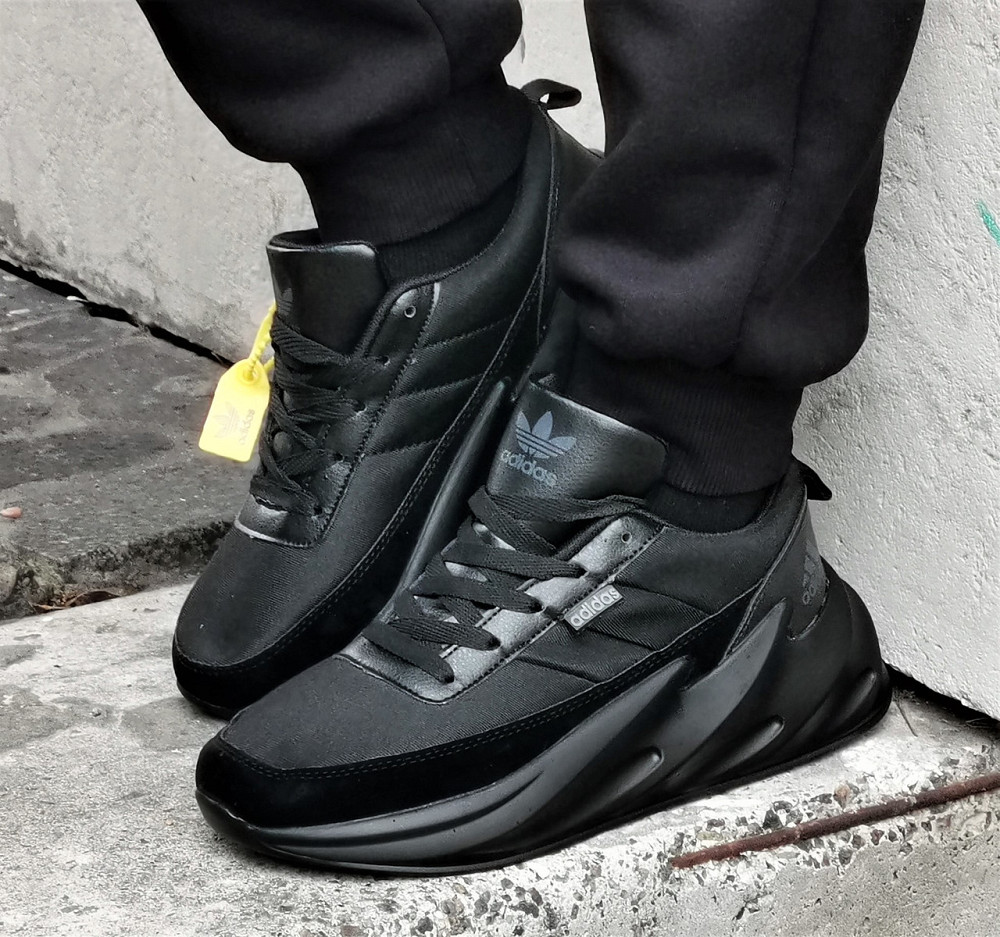 Кроссовки Adidas $harks Мужские Адидас Черные Акулы Замшевые (размеры: 41,42,43,44,45) Днепр - изображение 3