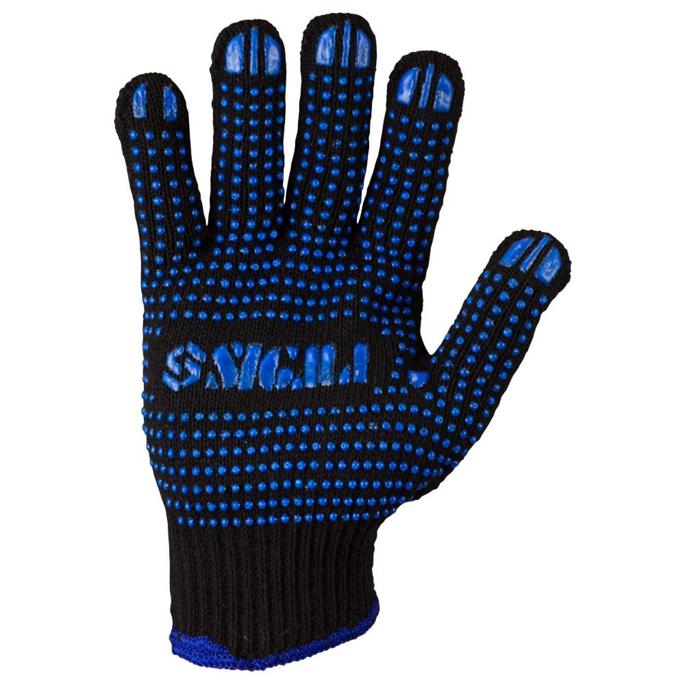 Sigma Перчатки трикотажные с ПВХ точкой р10 Оптима (черные) КРАТНО 12 парам SIGMA (9442531) Київ - фото 3