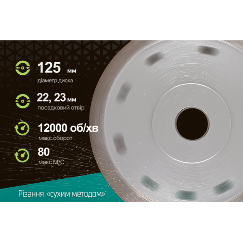 Alloid Pro. Диск алмазний відрізний X-Wave 125мм Одеса