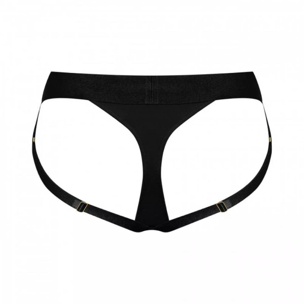 Трусики для страпону, XL, Strap-On-Me кільцеве кріплення, з відритими сідницями, чорні Sex Aura Київ - фото 6