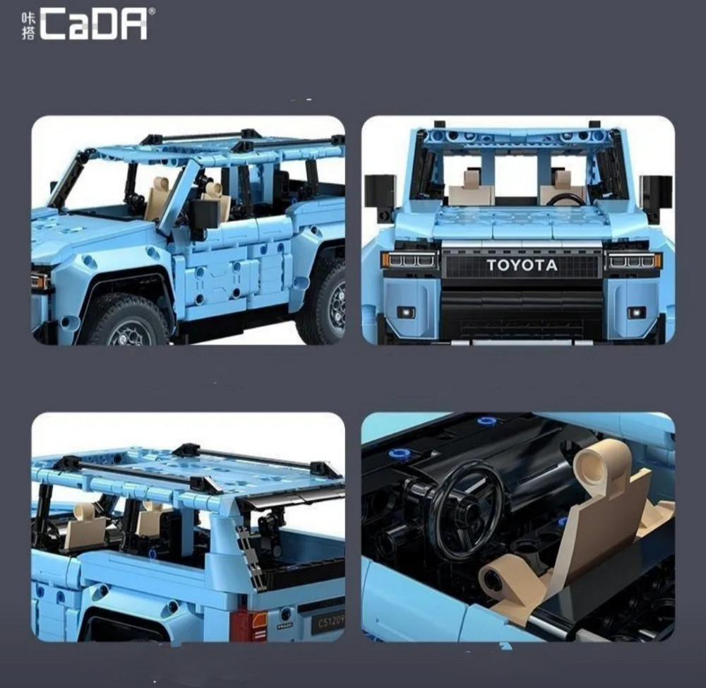 Конструктор CaDA Toyota Land Cruiser J250 Prado C51209W 1:14 синий на радиоуправлении, 4WD Киев - изображение 4