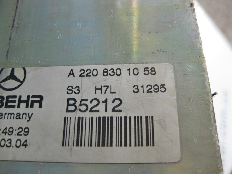 Mercedes-Benz  A2208301058 Випарник кондиціонера S-Class W220 CL C215 Одеса - фото 3