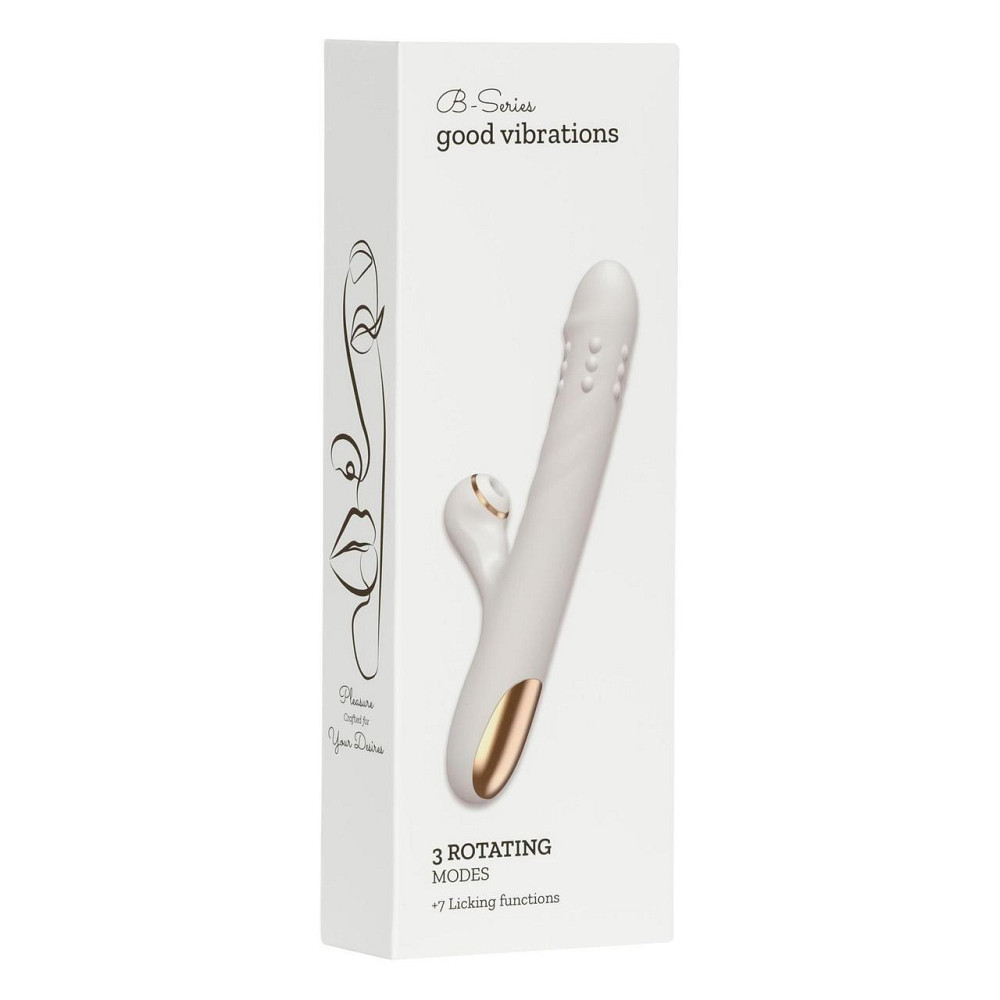Вібратор - Silicone Vibrator 3 rotating, 7 licking functions Sex Aura Київ - фото 1