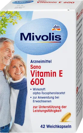Mivolis Sano Vitamin E 600, Weichkapseln Миволис Сано Витамин Е 600, мягкие капсулы 42 капсулы Киев
