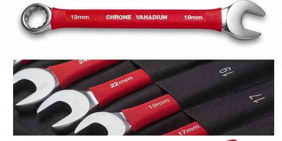 Набір ключів ріжково-накидних OX-3227 6–36 мм 25 предметів Cr-V сталь професійний комплект в чохлі Одеса