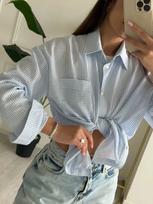 Льняная рубашка негабаритного размера — идеальный выбор для весны и лета. Одесса - изображение 19