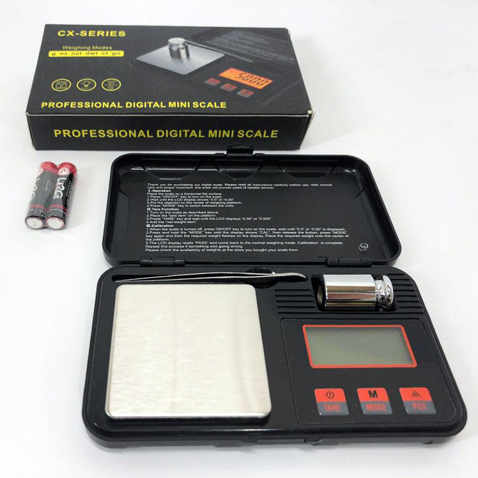 Универсальные карманные ювелирные весы CX-Toolbox 200г, Весы миллиграммовые карманные ювелирные LA-40 Львов - изображение 6