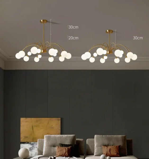 Світлодіодна люстра Венера 5041 (Золота) на 9 плафонів Київ - фото 5