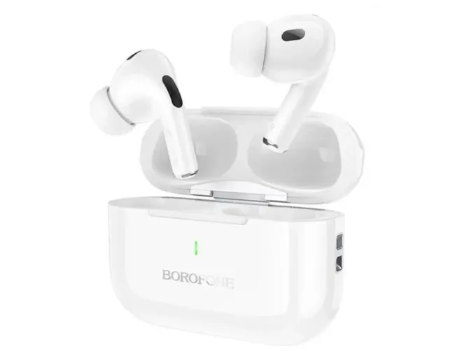 Бездротова гарнітура Double з кейсом Bluetooth Borofone BW59 True працює до 4 годин Київ - фото 4