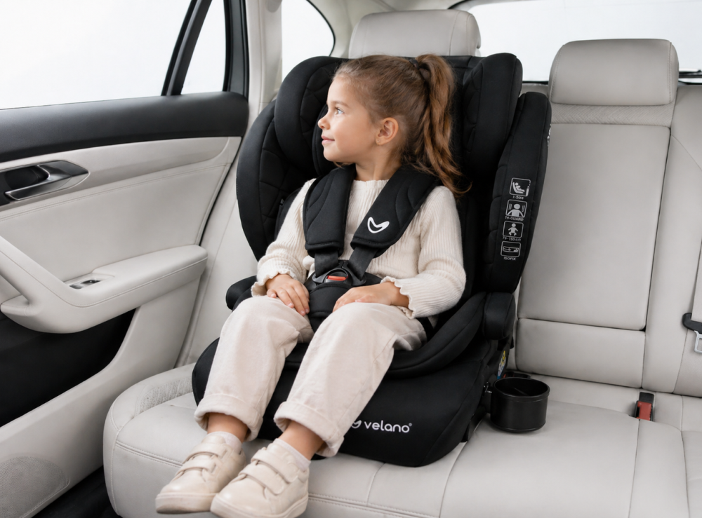 Автокресло VELANO Flexo i-Size 76–150 см, ISOFIX + Top Tether/ремень, black Киев - изображение 6