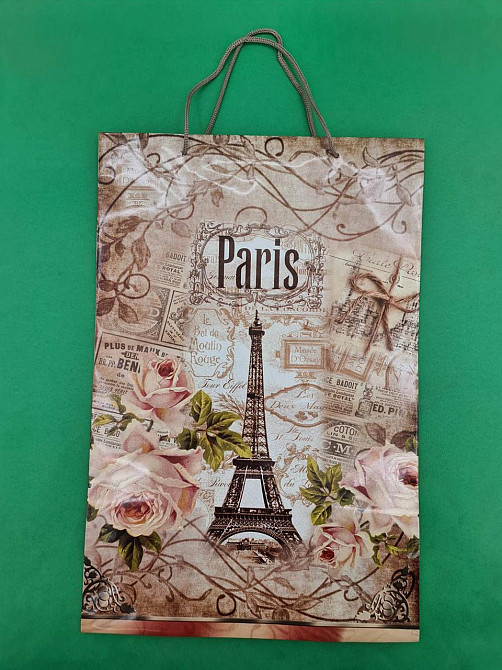 Пакет бумажный гигант вертиркальный30х42х12)(артGV-036) (12 шт) Харьков - изображение 6