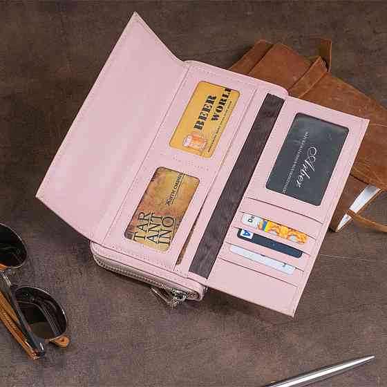 Кошелек пастельный женский ST Leather 19297 Розовый Киев