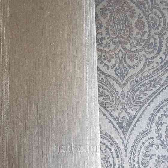 Текстильні шпалери на флізеліновій основі Cador Rasch Textil 086071 графітовий оливковий Київ