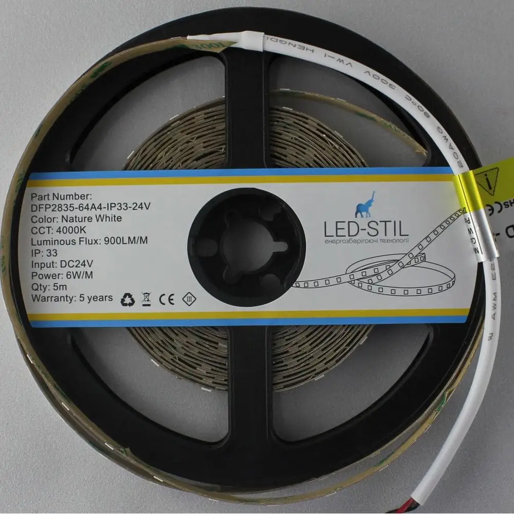 LED-STIL LED стрічка LED-STIL 4000K, 6 W, 2835, 64 шт, IP33, 24V, 900LM Коломия - фото 7