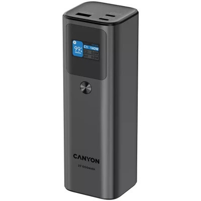 Батарея універсальна Canyon PB-2010 27000mAh PD/3.1/140Wh, in/out2xUSB-C PD/140W, outUSB-A/22.5W (CNE-CPB2010DG) Вінниця - фото 8