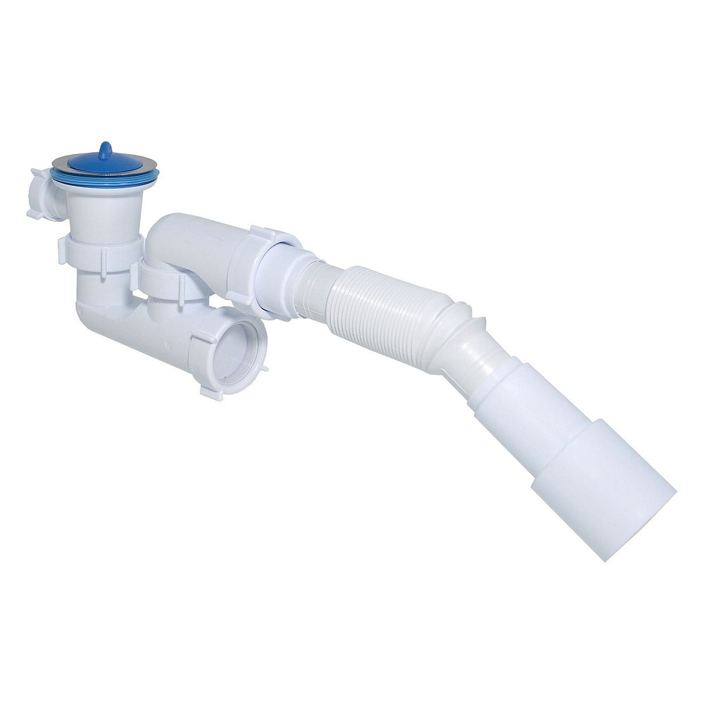 Сифон Waterstal А-82589 для душ. піддону  регульов. 1 1/2″ 40/50 з гнучк. трубою Луцк - изображение 1