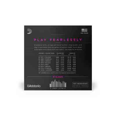 Струны для гитары D'Addario NYXL Super Light 8-String (09-80) (NYXL0980) Винница