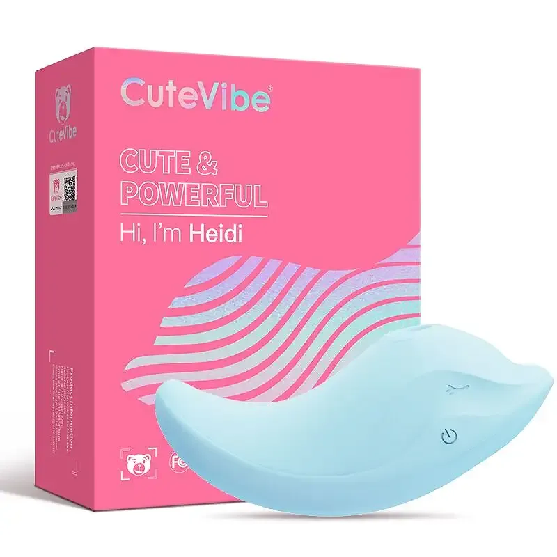 Вібратор та вакуумний стимулятор CuteVibe Heidi Blue Львів - фото 4