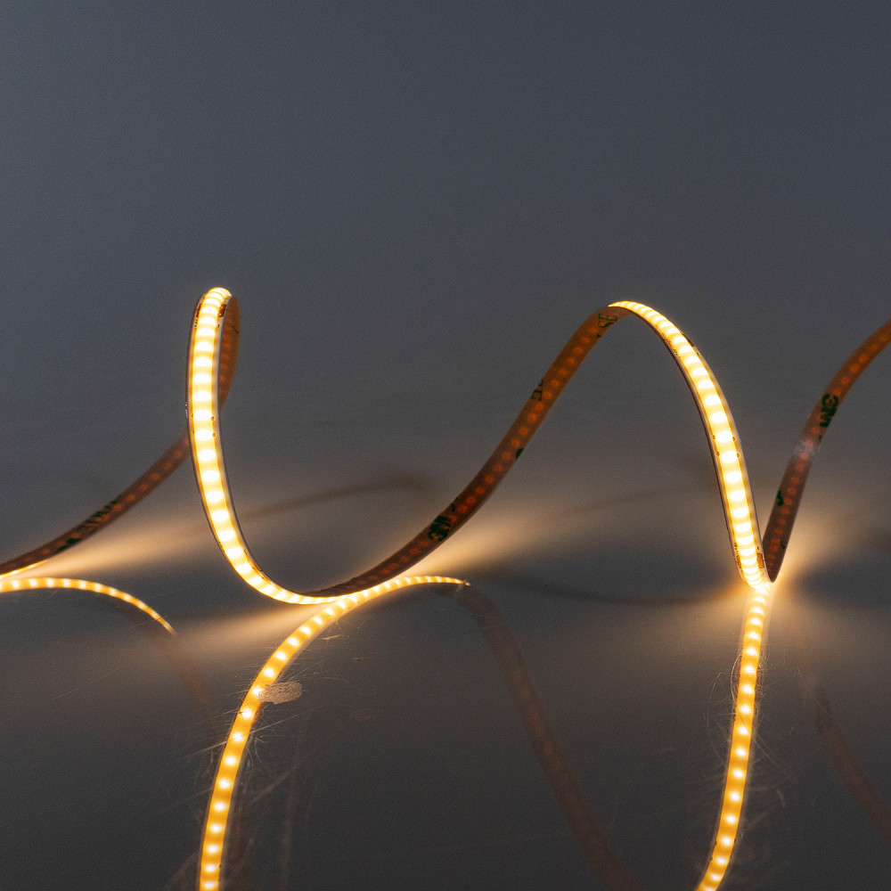 LED-STIL Світлодіодна стрічка 3000K 7 Вт/м COB 320 діодів IP33 24 Вольти 600 lm, Вузька 5мм Київ - фото 1