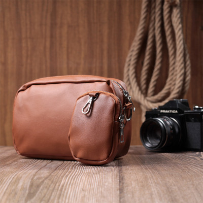 Сумка Vintage Жіноча крос-боді з монетницею з екошкіри Руда (22795) Вінниця - фото 4