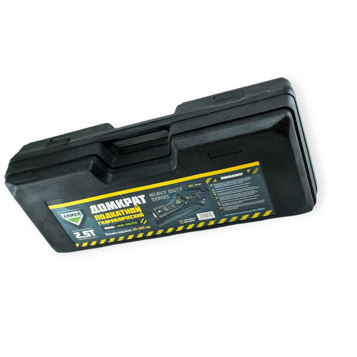 Домкрат гідравлічний підкатний 2,5 т, 85-385 мм, 14 кг (футляр) Мукачево - фото 1