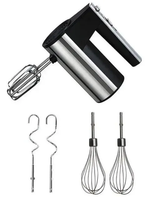 Міксер ручний 800Вт 5 швидкостей BITEK BT-6629 25000 об/хв віночки - 2 шт, насадки для тесту - 2 шт Одеса - фото 2