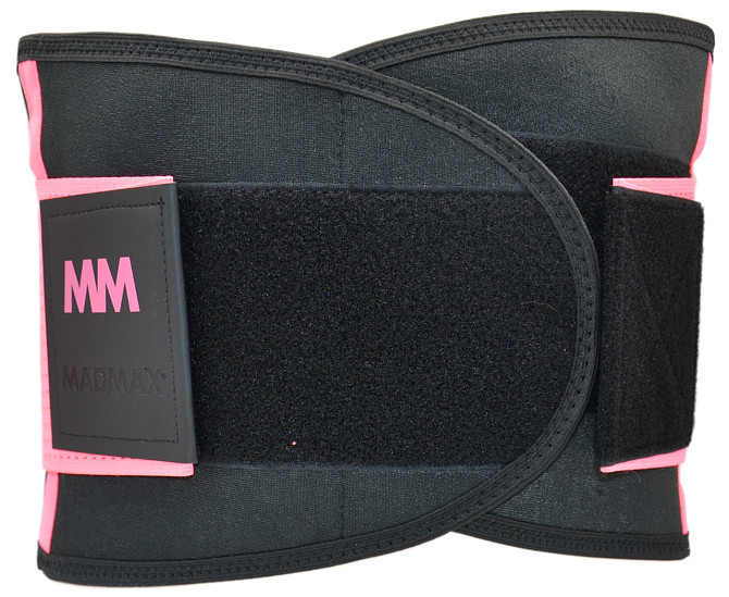 Пояс компресійний MadMax MFA-277 Slimming belt Black/neon pink M Каменское - изображение 4