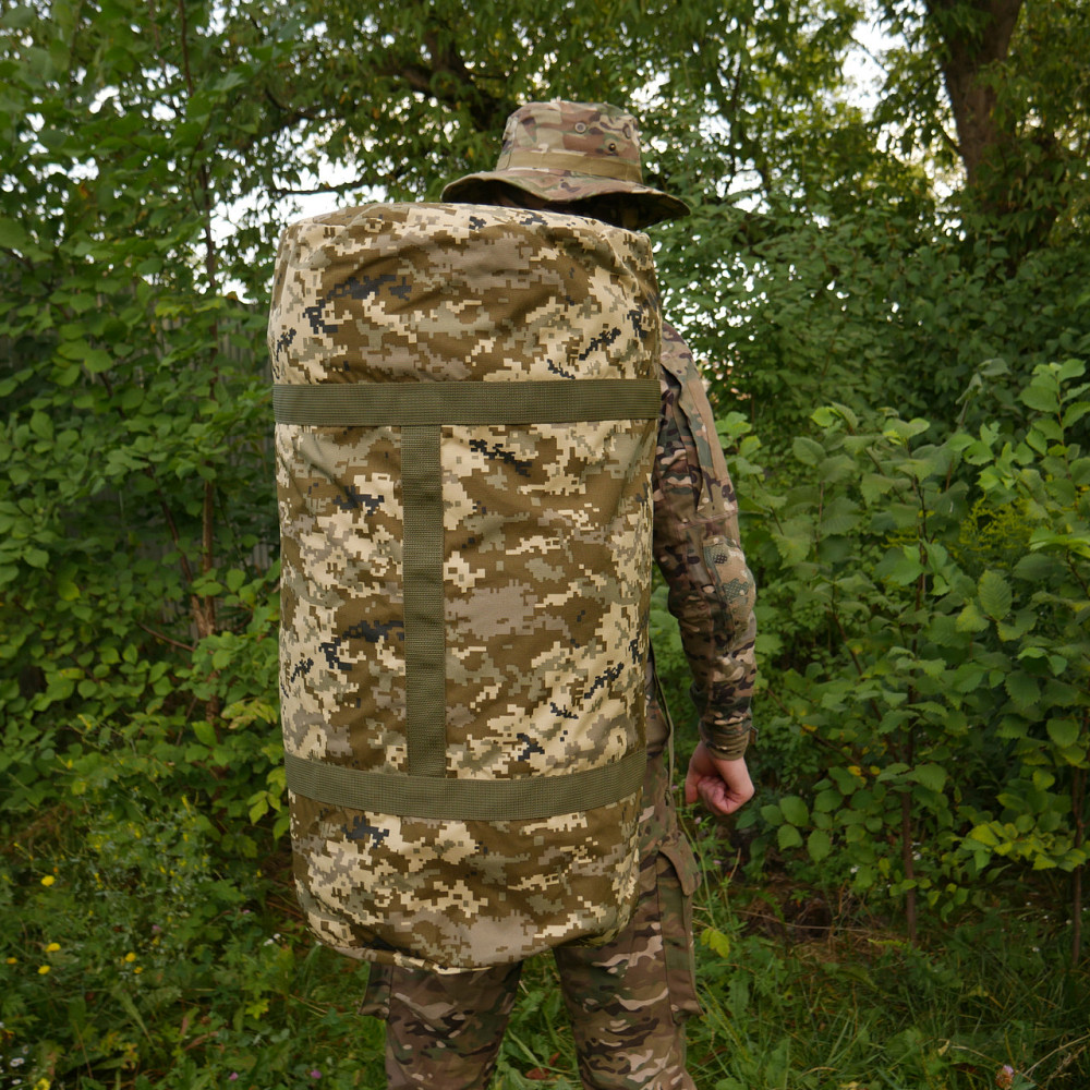 Сумка-баул Kiborg 80л піксель. Баул армійський піксель, сумка баул ЗСУ, військовий баул тактичний 80 л Київ - фото 8