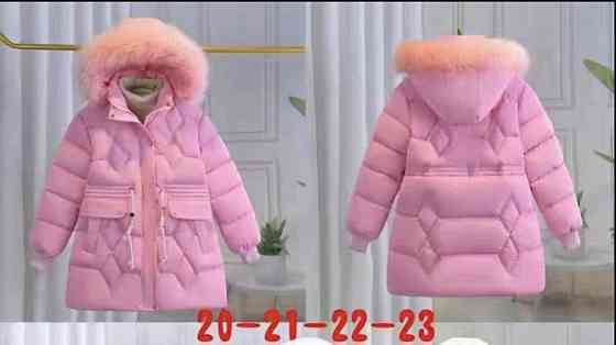 Детская розовая курточка для девочки еврозима на 8,9,10,11 лет Николаев