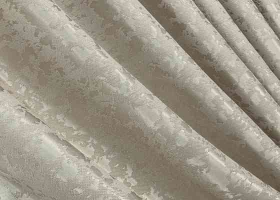 Комплект штор VR-Textil Льон Мармур 200х270 2шт і Тюль 600х270 1272ш-115т Теплий бежевий з білим 71-127/7 Київ