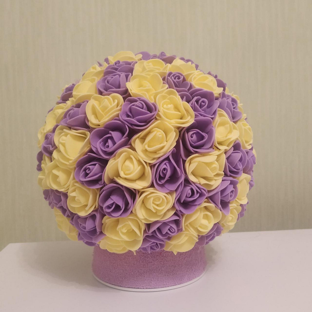 Світильник-нічник "Букет жовто-бузковий троянд" Дніпро - фото 7