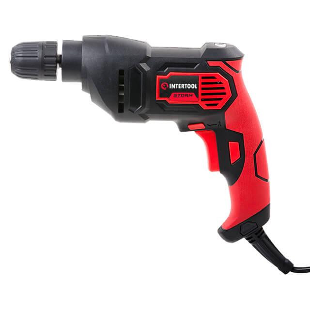 Дриль електричний, 0,5 кВт, 0-2400 об/хв, 0,8-10 мм, швидкозатискний патрон, реверс INTERTOOL WT-0115 Киев - изображение 8