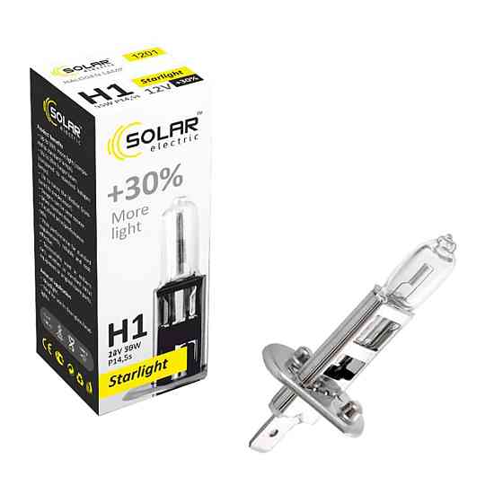 Галогенова лампа Solar H1 12V 55W P14.5s Starlight +30% Киев
